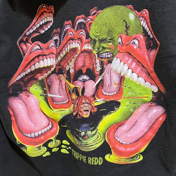 Trippie Redd "Miss the Rage" Sweatshirt: Medium | 100% Cotton | Black | 1400 - Picture 4 of 5